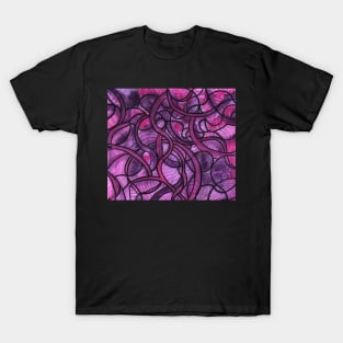 Purple Dayz Abstract patterned print T-Shirt